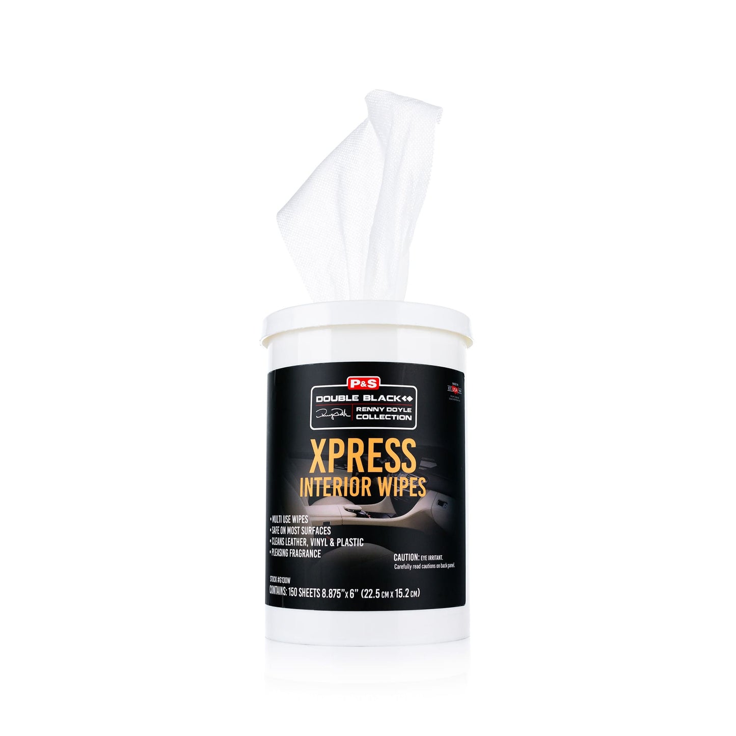 P&S Xpress Interior Wipes - Pre-moistened wipes designed for quick and effective cleaning of interior surfaces, leaving a fresh, streak-free finish.
