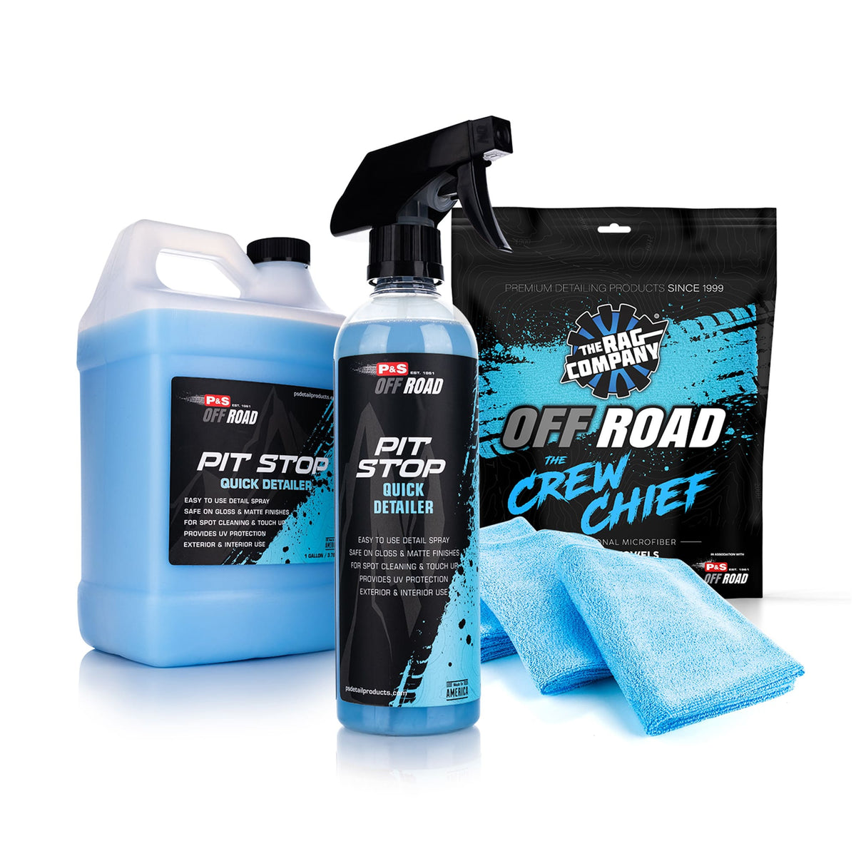 Pit Pack Quick P&S Pit Stop Quick Detailer & TRC Off Road Crew Chief Pack – Fast Shine ...